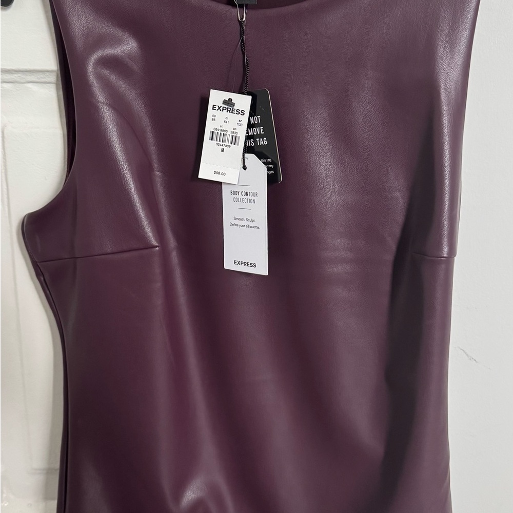 Express Women's Deep Purple Sleeveless Blouse